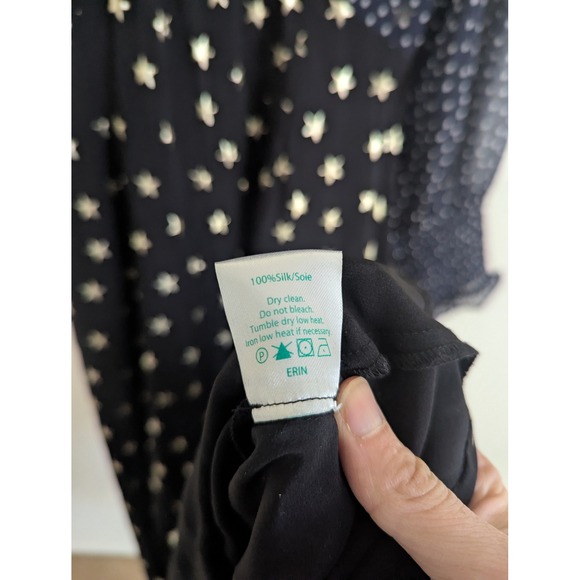 Rixo Erin silk star print maxi dress size L celestial evening $395 - Picture 11 of 11